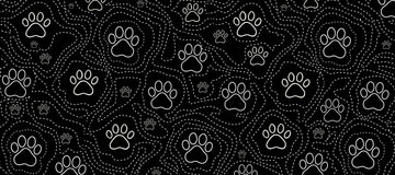 Pawpath Contour Mouse Pad – 90cm Minimalist Black Desk Mat for Pet Lovers & Sleek Setups