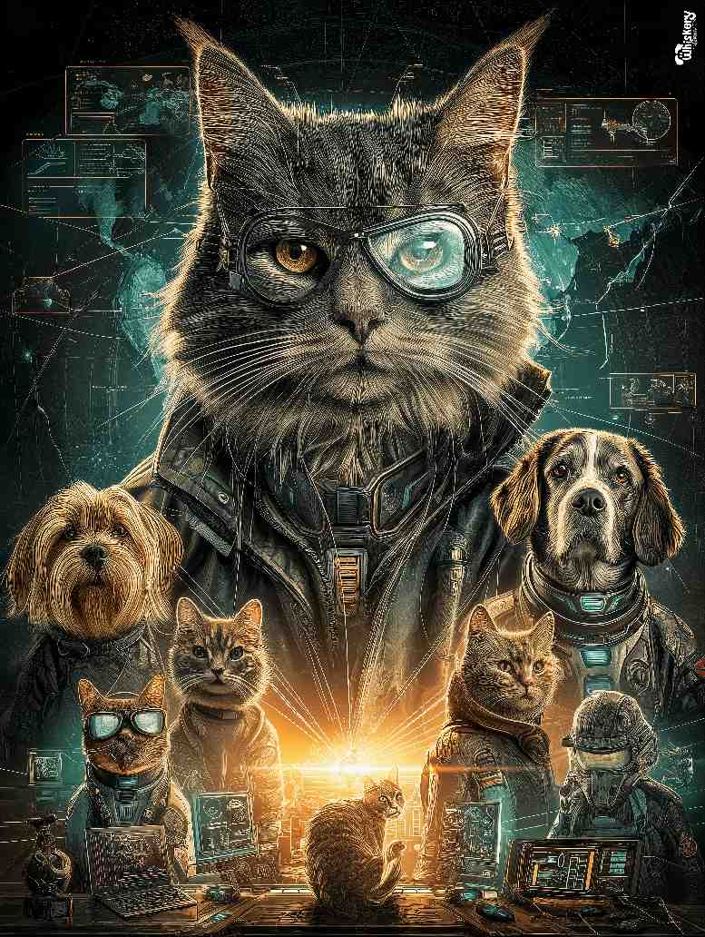 Funny Cat & Gamer Mouse Pad – Whiskery Sour Art Series (260×210 mm)