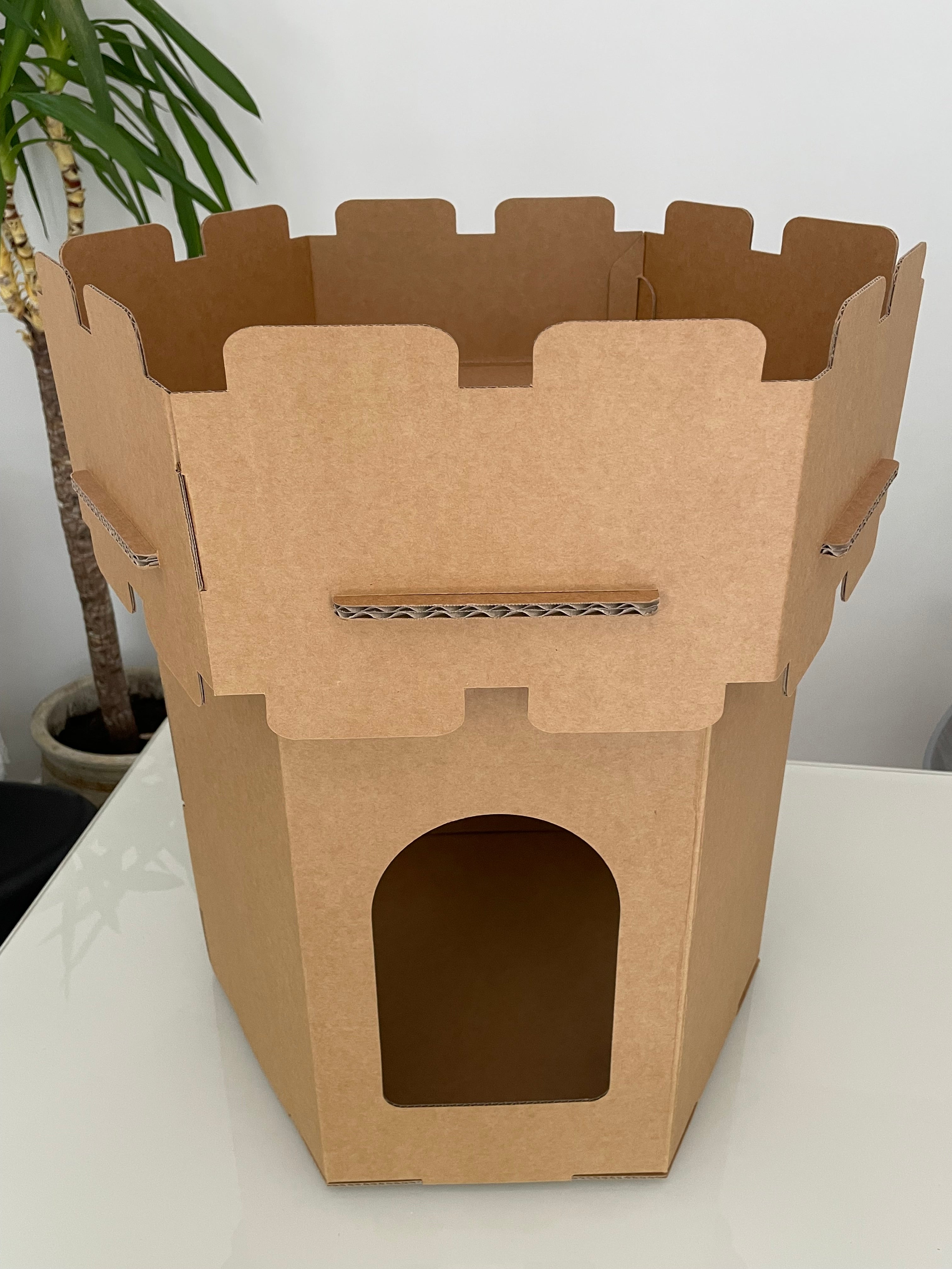 Eco Cat Tower – Foldable Cardboard Hideout