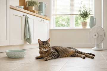 How to Keep Your Cat Cool in a Heatwave (A Report From the Cold Kitchen Floor)