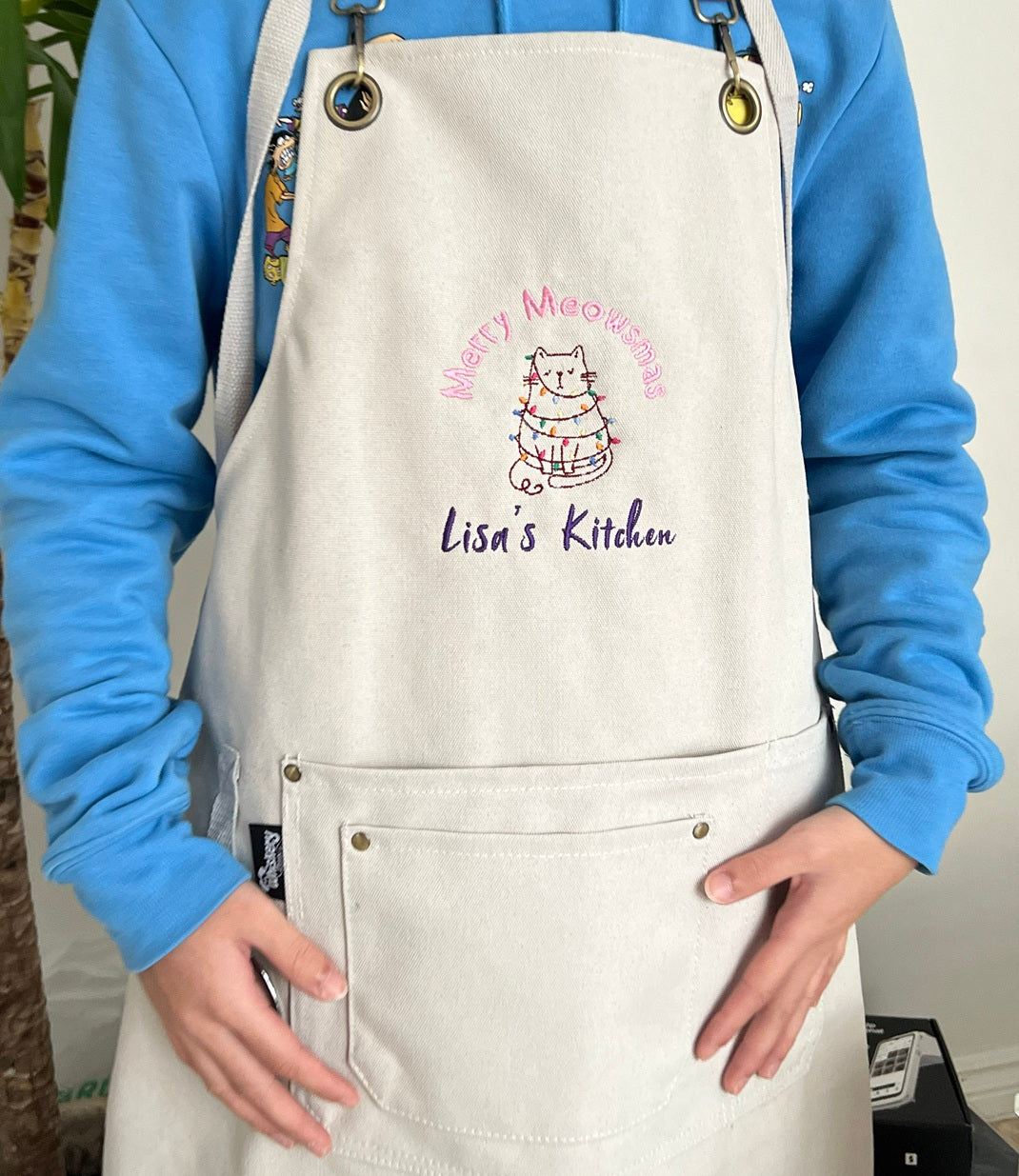 Cotton Canvas Apron – Adjustable Chef Apron with Pockets | Whiskery Sour®
