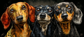 The Sausage Squad Mouse Pad – XL 90cm Dachshund Art Desk Mat for Dog Lovers & Bold Setups