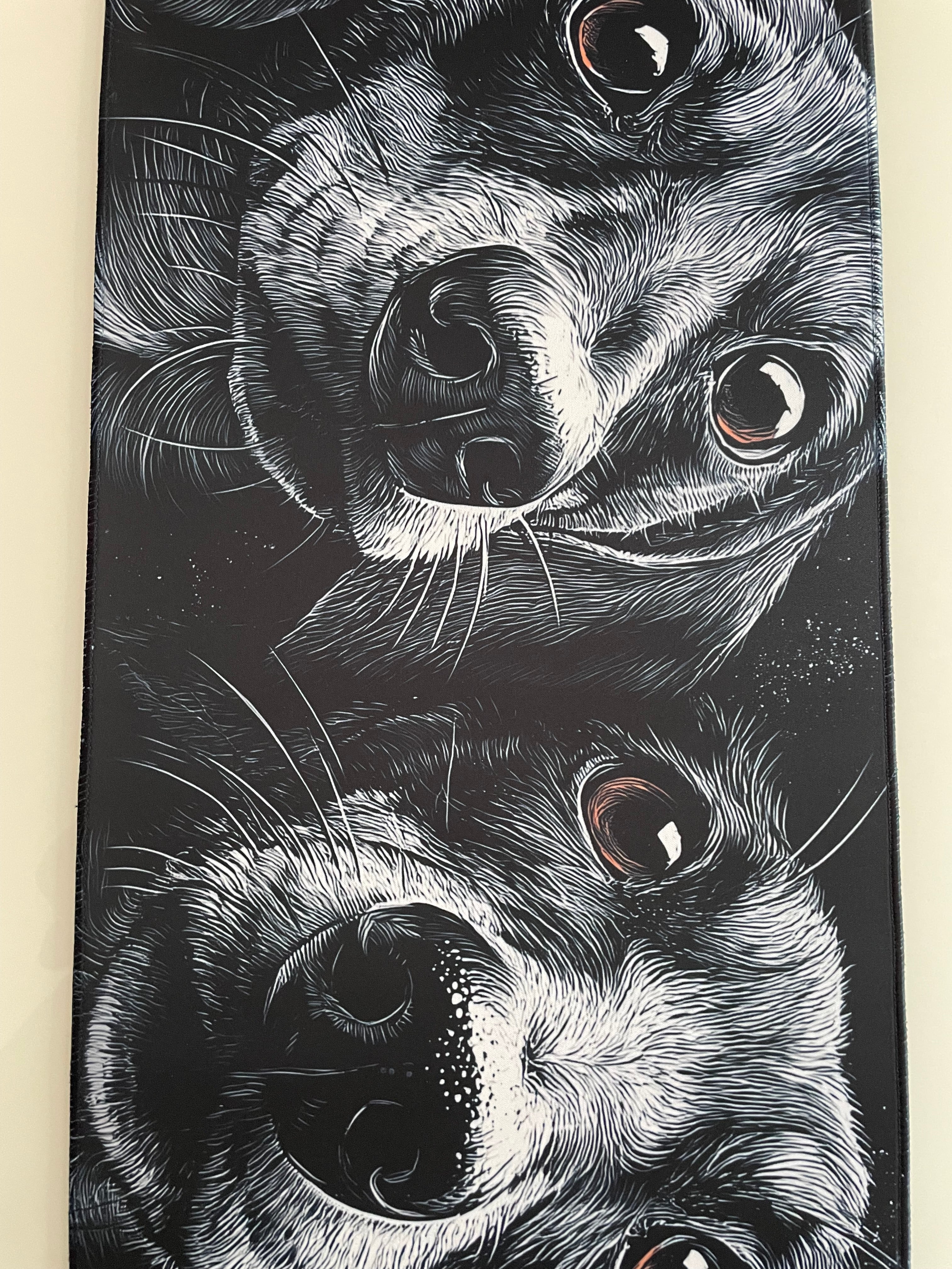 Extra-Large Dog Art Mouse Pad – Desk Mat with Dachshund Illustration | Anti-Slip, Smooth Surface