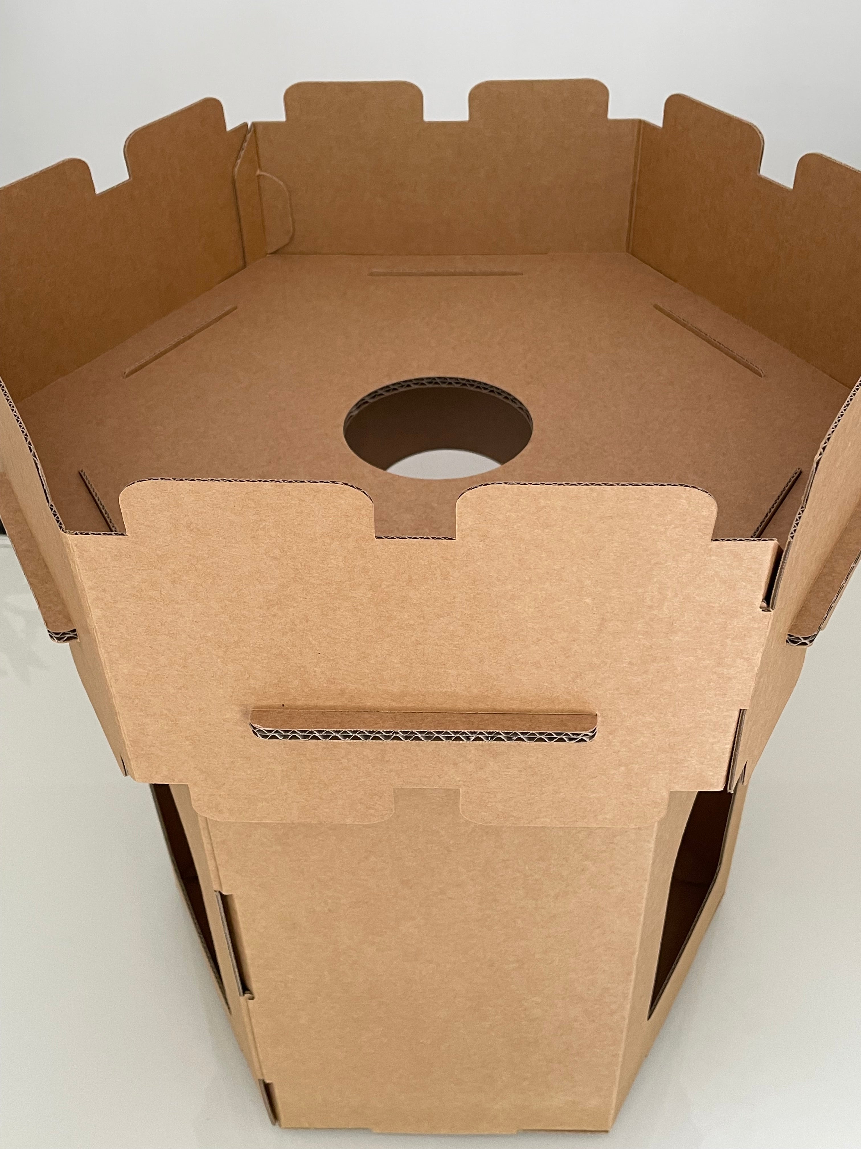 Eco Cat Tower – Foldable Cardboard Hideout