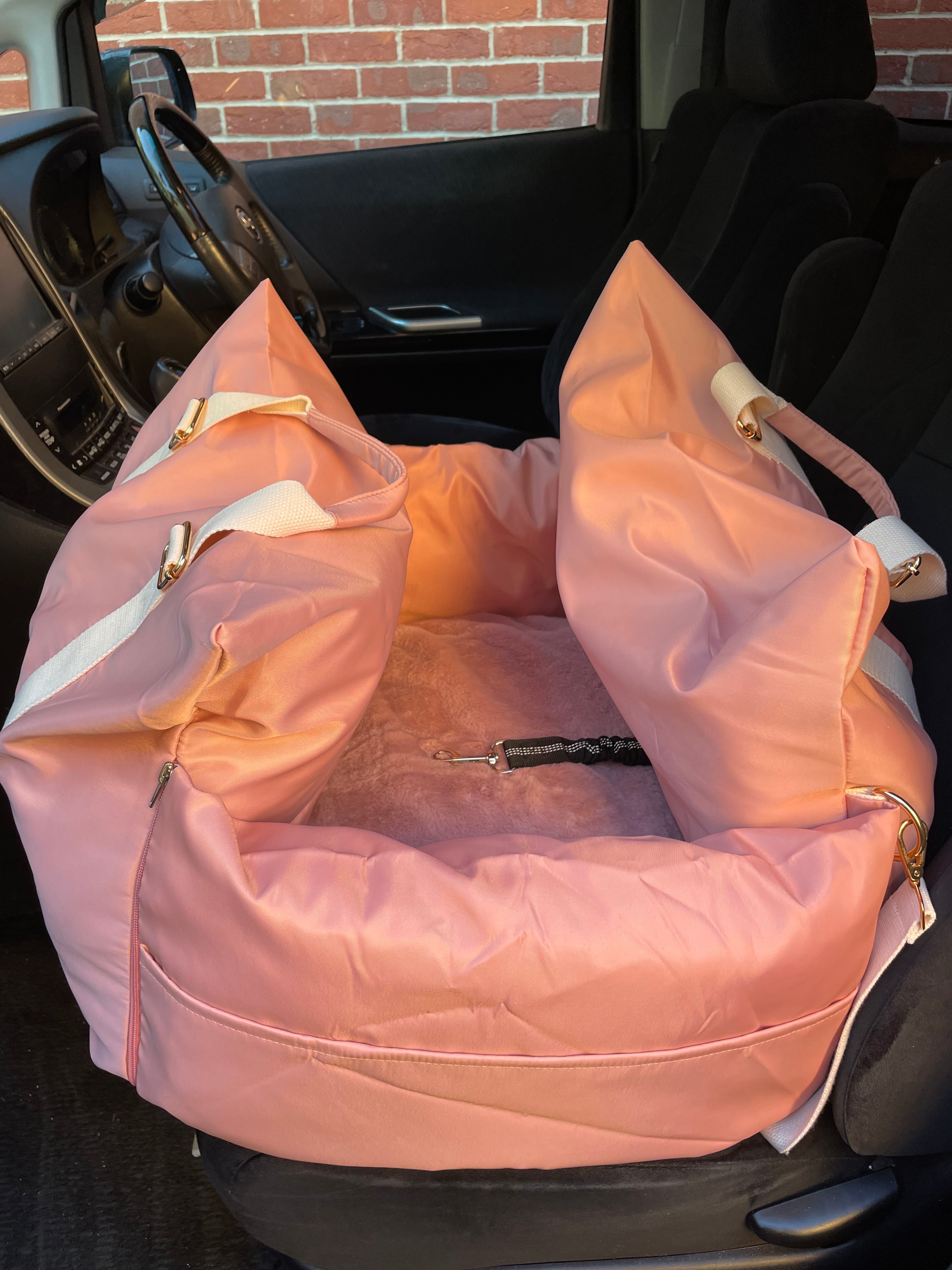 Princess Ride Booster – Blush Pink Pet Car Seat Bed