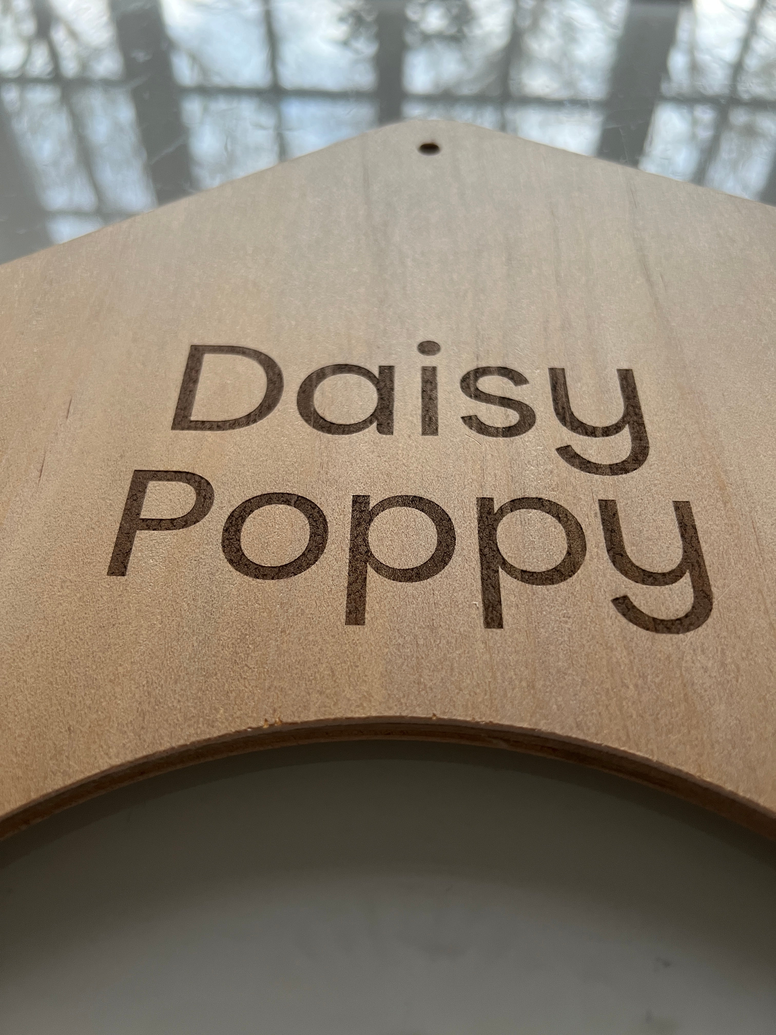 Personalised Minimalist Wooden Pet House – Custom Name Engraved Cabin for Cats & Small Dogs