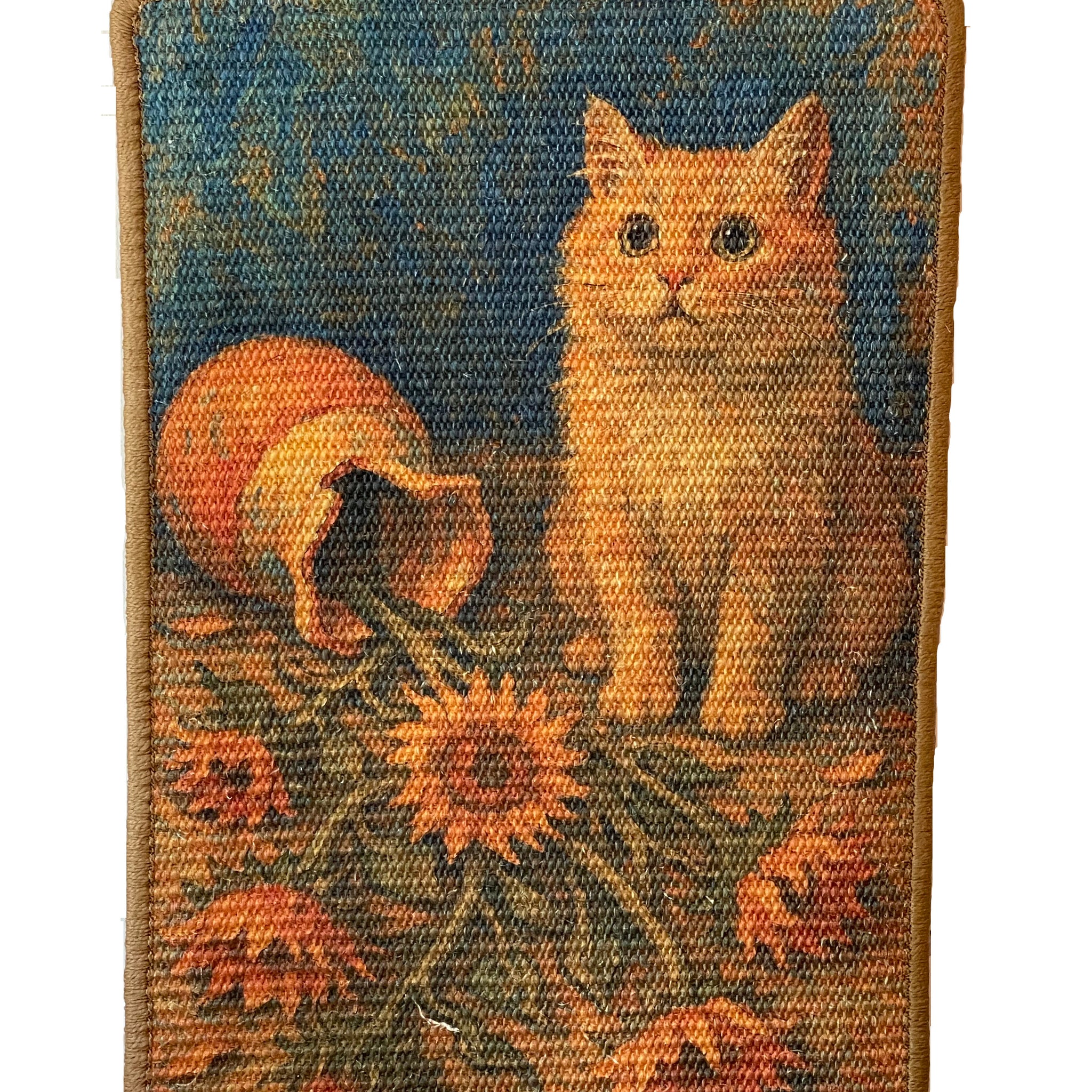 Sunflower Cat mat – non-slip border and colourful pattern