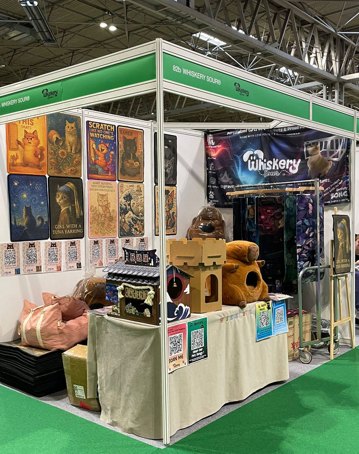 Whiskery Sour stand at The Cat Show Live, NEC Birmingham