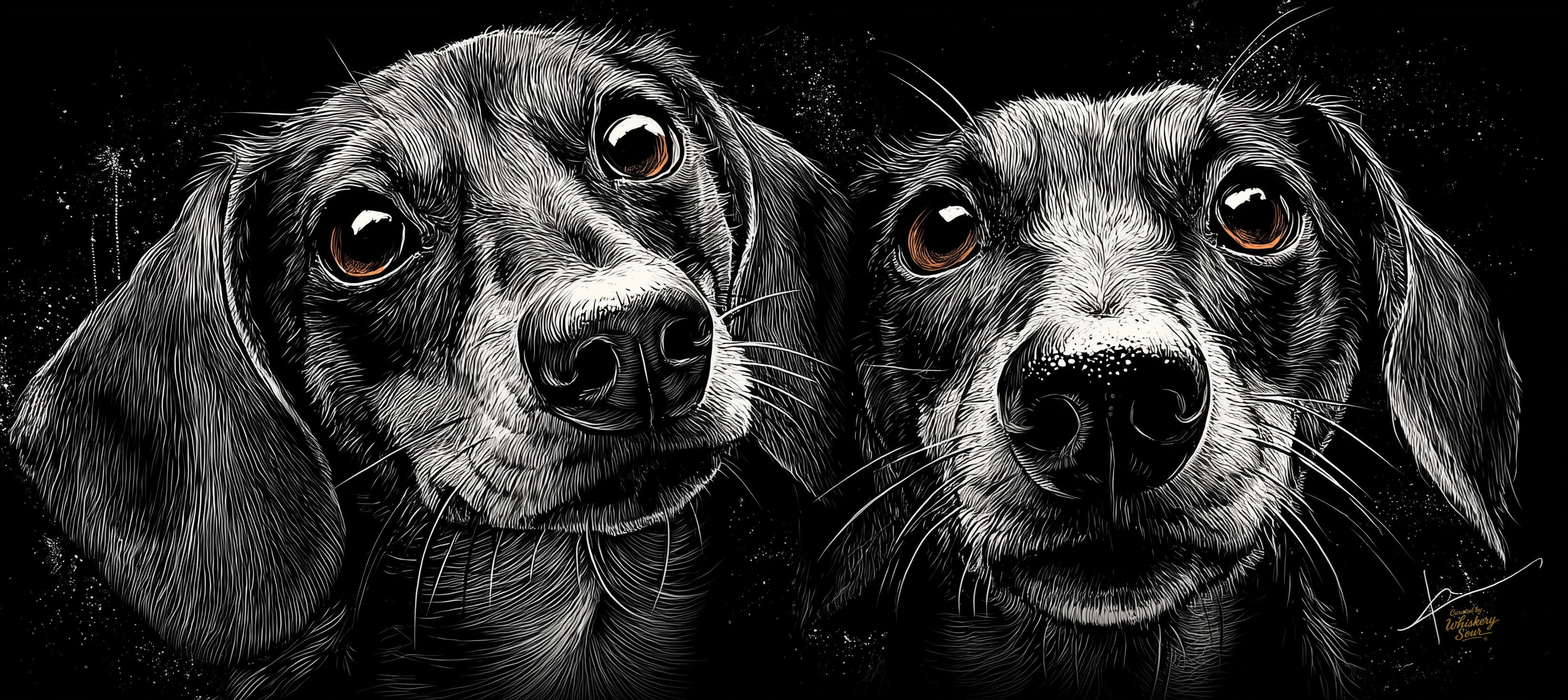 Extra-Large Dog Art Mouse Pad – Desk Mat with Dachshund Illustration | Anti-Slip, Smooth Surface