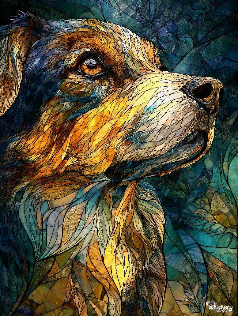 Mosaic dog mat