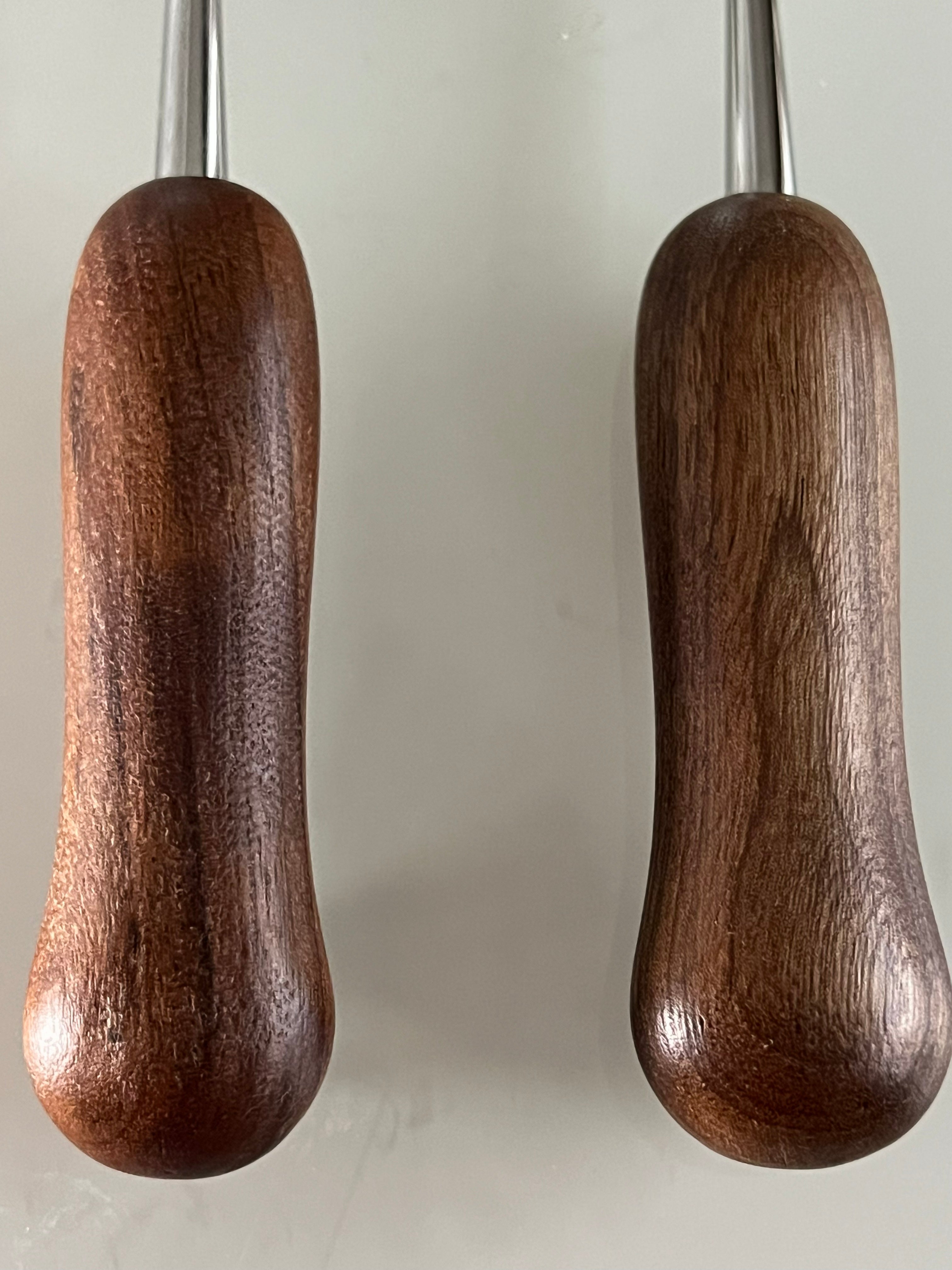 Personalised Paw Print Spoon & Fork Set – Wooden Handle Cutlery Gift for Pet Lovers & Kids